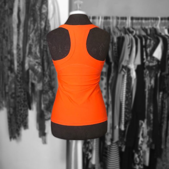Xersion Orange Workout Razorback Tank - Picture 2 of 2